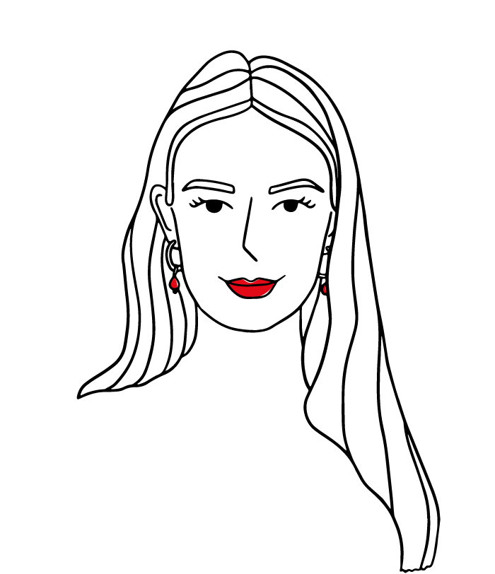 Illustration des Gesichts von Anna Lena Stahl