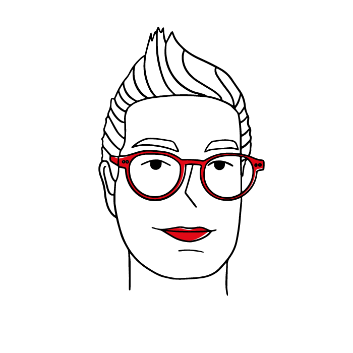 Illustration des Gesichts von Oliver Reese
