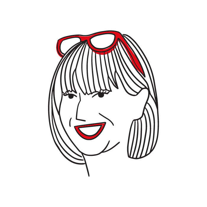 Illustration des Gesichts von Regina Clüsserath