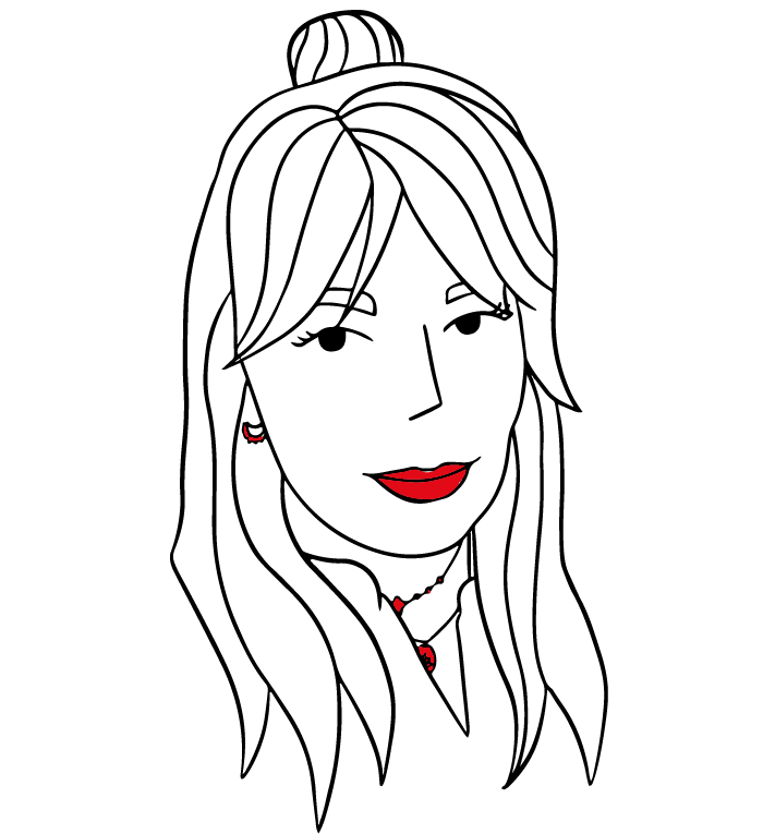 Illustration des Gesichts von Anna Kastenholz
